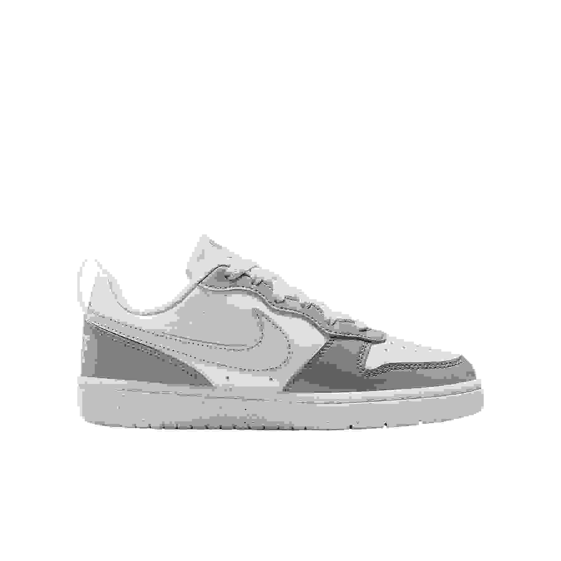 Nike Court Borough Low Recraft Grade School Girls' "White/Plum Fog/White/Venice" Shoe